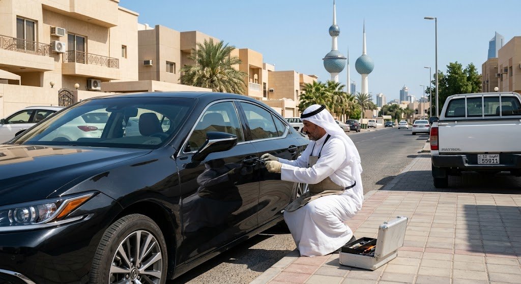 أفضل خدمات فتح سيارات القادسية بالكويت بأحدث الأجهزة وبدون خدش