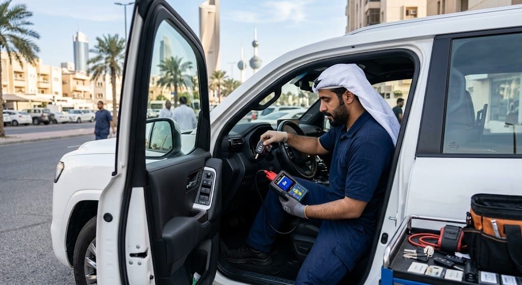 أفضل فني متخصص في عمل مفاتيح لجميع انواع السيارات بالكويت وبرمجة الريموتات