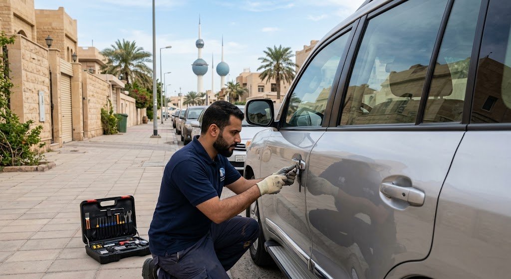 فتح سيارات الاندلس بالكويت - خدمات فتح أبواب السيارات المغلقة بأمان واحترافية